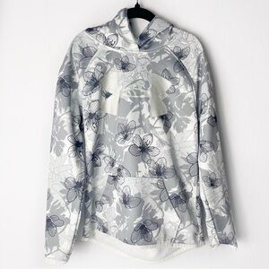 Under Armour Girls Coldgear Floral Hoodie Sz YSM